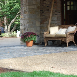 Andrew Wiegand – Exposed aggregate driveway with granite inlay
